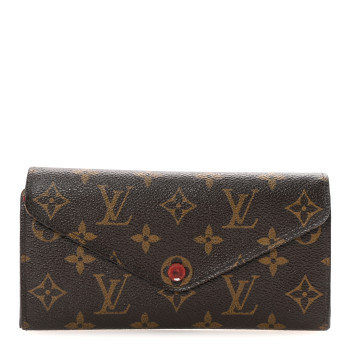 LOUIS VUITTON Monogram Josephine Wallet Red