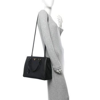 PRADA Saffiano Lux Medium Tote Black
