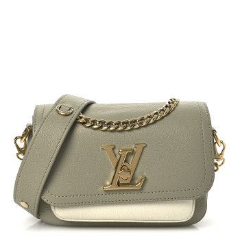 LOUIS VUITTON Grained Calfskin Lockme Tender Asnieres Green