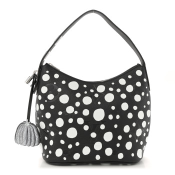 LOUIS VUITTON LV X YK Empreinte Marshmallow Hobo PM Black White