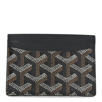 GOYARD Goyardine Saint Sulpice Card Holder Black