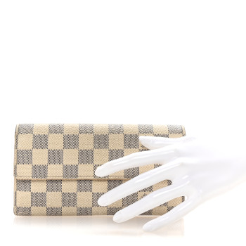 LOUIS VUITTON Damier Azur Sarah Wallet