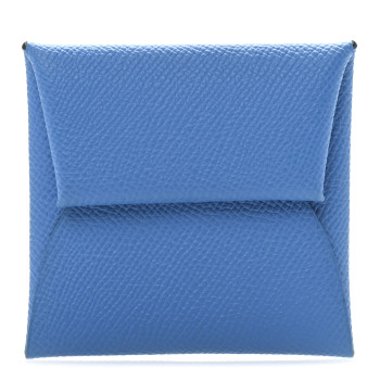HERMES Epsom Bastia Coin Purse Bleu Izmir