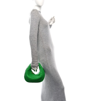 BOTTEGA VENETA Nappa Intreccio Padded Mini Jodie Parakeet