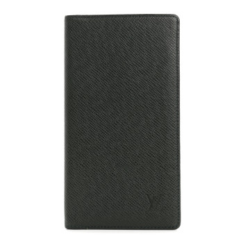 LOUIS VUITTON Taiga Brazza Wallet  Dark Green