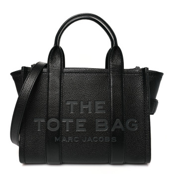 MARC JACOBS Grained Calfskin Small The Tote Bag Black