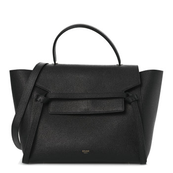CELINE Grained Calfskin Mini Belt Bag Black