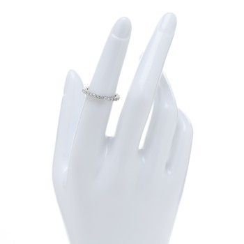TIFFANY Platinum Diamond 2.2mm Full Circle Forever Band Ring 50 5.5