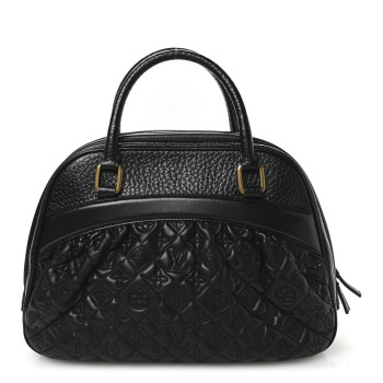 LOUIS VUITTON Lambskin Vienna Mizi Black