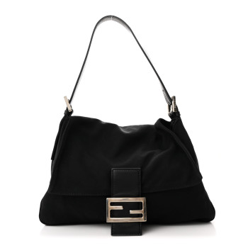 FENDI Neoprene Mama Baguette Black