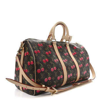 LOUIS VUITTON LV X TM Monogram Cerises Keepall Bandouliere 45
