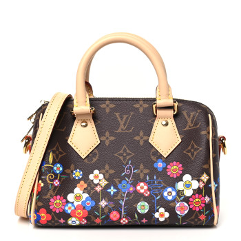 LOUIS VUITTON LV X TM Monogram Flowers Speedy Bandouliere 20