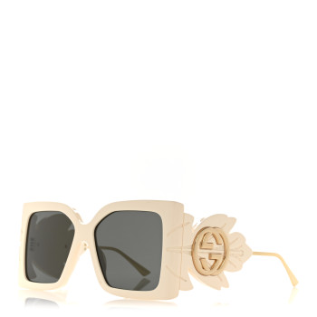 GUCCI Acetate Square Frame Wing Sunglasses GG0535S Ivory