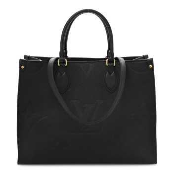 LOUIS VUITTON Empreinte Monogram Giant Onthego MM Black