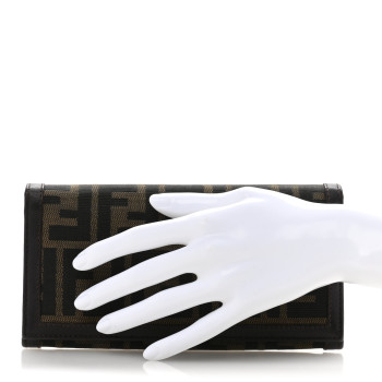 FENDI Zucca Continental Wallet Tobacco