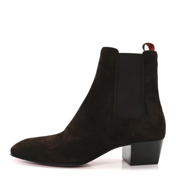 CHRISTIAN LOUBOUTIN Crosta Mens Rosalio Chelsea 40 Boots 41 Cosme