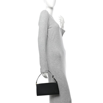 LOUIS VUITTON Epi Pochette Accessories 24 Black