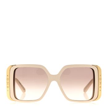 LOUIS VUITTON Acetate LV Moon Square Sunglasses Z1652W White LOUIS VUITTON Acetate LV Moon Square Sunglasses Z1652W White