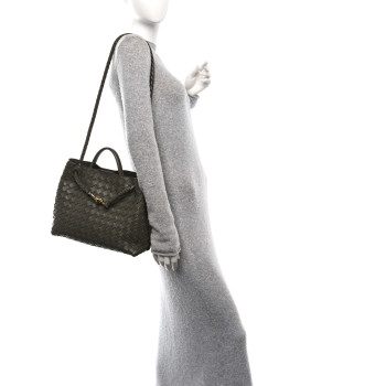 BOTTEGA VENETA Nappa Intrecciato Medium Andiamo Shoulder Bag Cypress