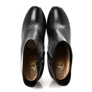 CHRISTIAN LOUBOUTIN Calfskin Bianca 120 Ankle Boots 39.5 Black