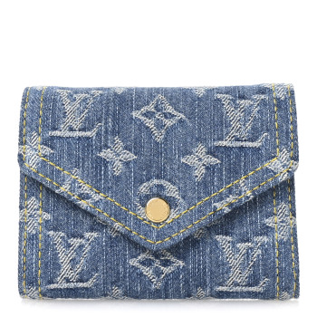 LOUIS VUITTON Denim Monogram Jacquard Victorine Wallet