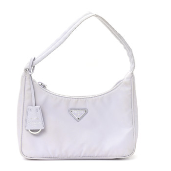 PRADA Tessuto Nylon Mini Re-Edition 2000 Bag Fiordaliso