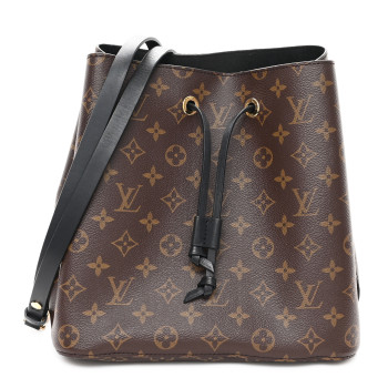 LOUIS VUITTON Monogram Neonoe MM Black