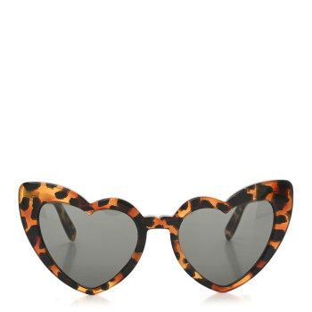 SAINT LAURENT Acetate Heart Frame Loulou SL181 Sunglasses Tortoise