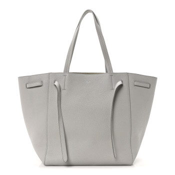 CELINE Soft Grained Calfskin Small Belt Cabas Phantom Mineral