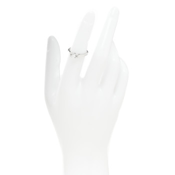 CARTIER Platinum Diamond .23ct Ballerine Solitaire Engagement Ring 49 5