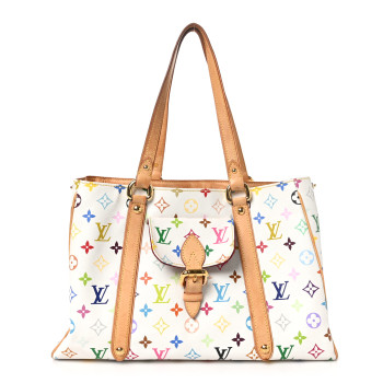 LOUIS VUITTON Monogram Multicolor Aurelia MM White
