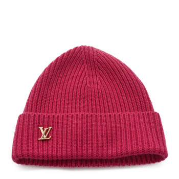 LOUIS VUITTON Cashmere LV Spark Beanie Rose Pondicherry
