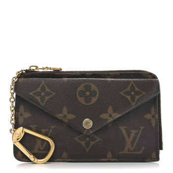 LOUIS VUITTON Monogram Recto Verso Card Holder Black