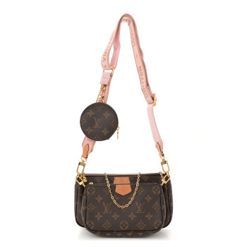 LOUIS VUITTON Monogram Multi Pochette Accessories Rose Clair