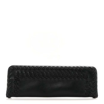BOTTEGA VENETA Nappa Intrecciato Long Clutch Black