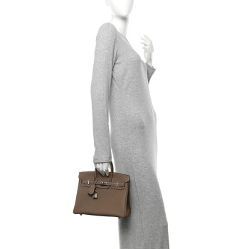 HERMES Togo Birkin 25 Etoupe