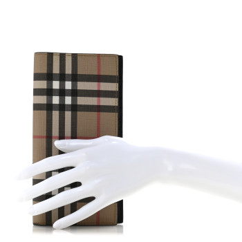 BURBERRY Vintage Check Continental Wallet Archive Beige