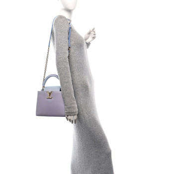 LOUIS VUITTON Taurillon Summer Stardust Capucines BB Lilas Purple