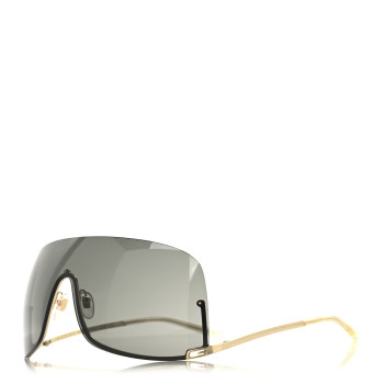 GUCCI Metal Mask Shaped Frame Sunglasses GG1560S Gold