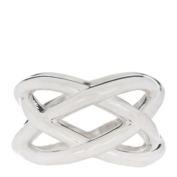 TIFFANY Sterling Silver Celtic Knot Ring 50 5.5
