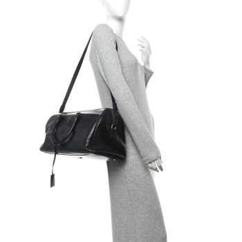 SAINT LAURENT Calfskin Classic Duffle 12 Black