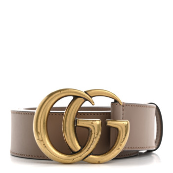 GUCCI Calfskin Double G 40mm Belt 90 36 Porcelain Rose