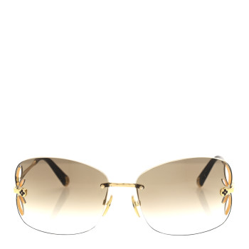 LOUIS VUITTON Lily Sunglasses Z0371U Brown Glitter