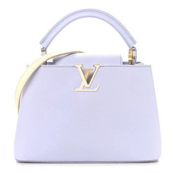 LOUIS VUITTON Taurillon Braided Chain Capucines BB Iris Creme