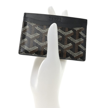 GOYARD Goyardine Saint Sulpice Card Holder Black