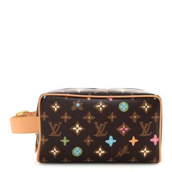 LOUIS VUITTON Monogram Craggy Locket Dopp Kit Chocolate