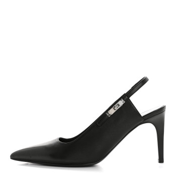 HERMES Nappa Lover 80 Pumps 39.5 Black
