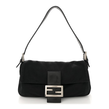FENDI Neoprene Baguette Black