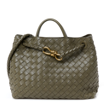 BOTTEGA VENETA Nappa Intrecciato Medium Andiamo Shoulder Bag Cypress