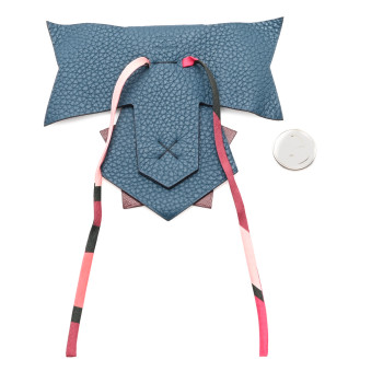 HERMES Silk Petit H Star Rosette Multicolor